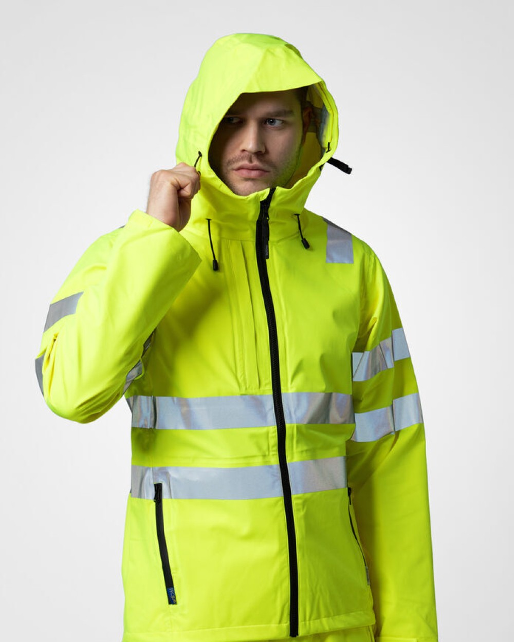 Softshells personnalisable PROJOB 6450 VESTE SOFTSHELL CAPUCHE - EN ISO 20471 CLASSE 3/2 - EN343 3/3/X