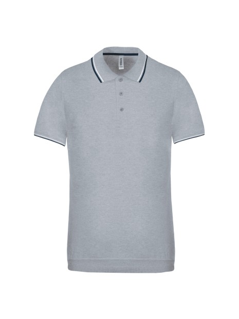 KARIBAN Polo maille piquée manches courtes homme /api/colors/756a62c7-5ccb-4412-bddf-a29bbe090ad7 personnalisable