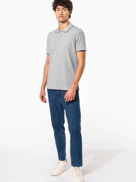 Polos à personnaliser KARIBAN Polo maille piquée manches courtes homme 