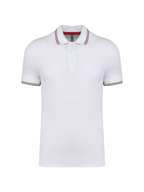 KARIBAN Polo maille piquée manches courtes homme /api/colors/d80c32a1-aa0d-40bc-9a22-516132094971 personnalisable