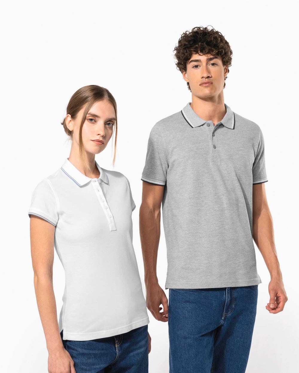 KARIBAN Herren Piqué Poloshirt Kurzarm Poloshirts personalisierbar
