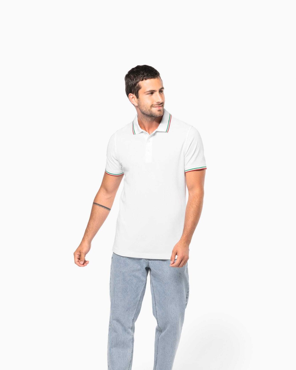 Polos personnalisable KARIBAN Polo maille piquée manches courtes homme