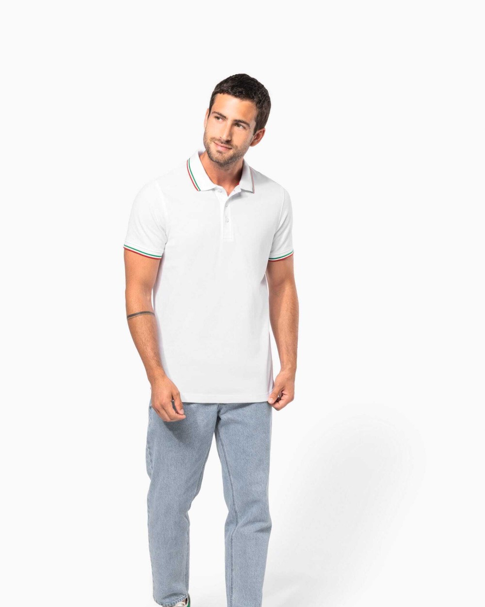 Polos personnalisable KARIBAN Polo maille piquée manches courtes homme