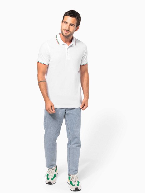 Polos à personnaliser KARIBAN Polo maille piquée manches courtes homme 