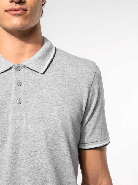Polos à personnaliser KARIBAN Polo maille piquée manches courtes homme 