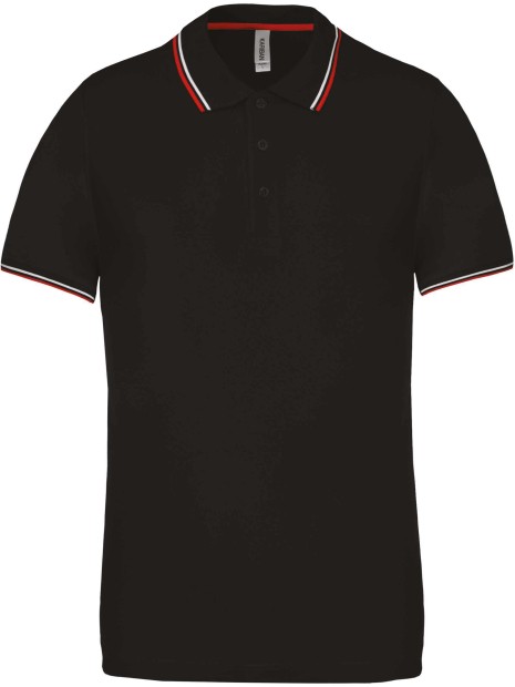 KARIBAN Polo maille piquée manches courtes homme /api/colors/b9fdad4a-5e94-45cb-8c03-c08b349b28c3 personnalisable