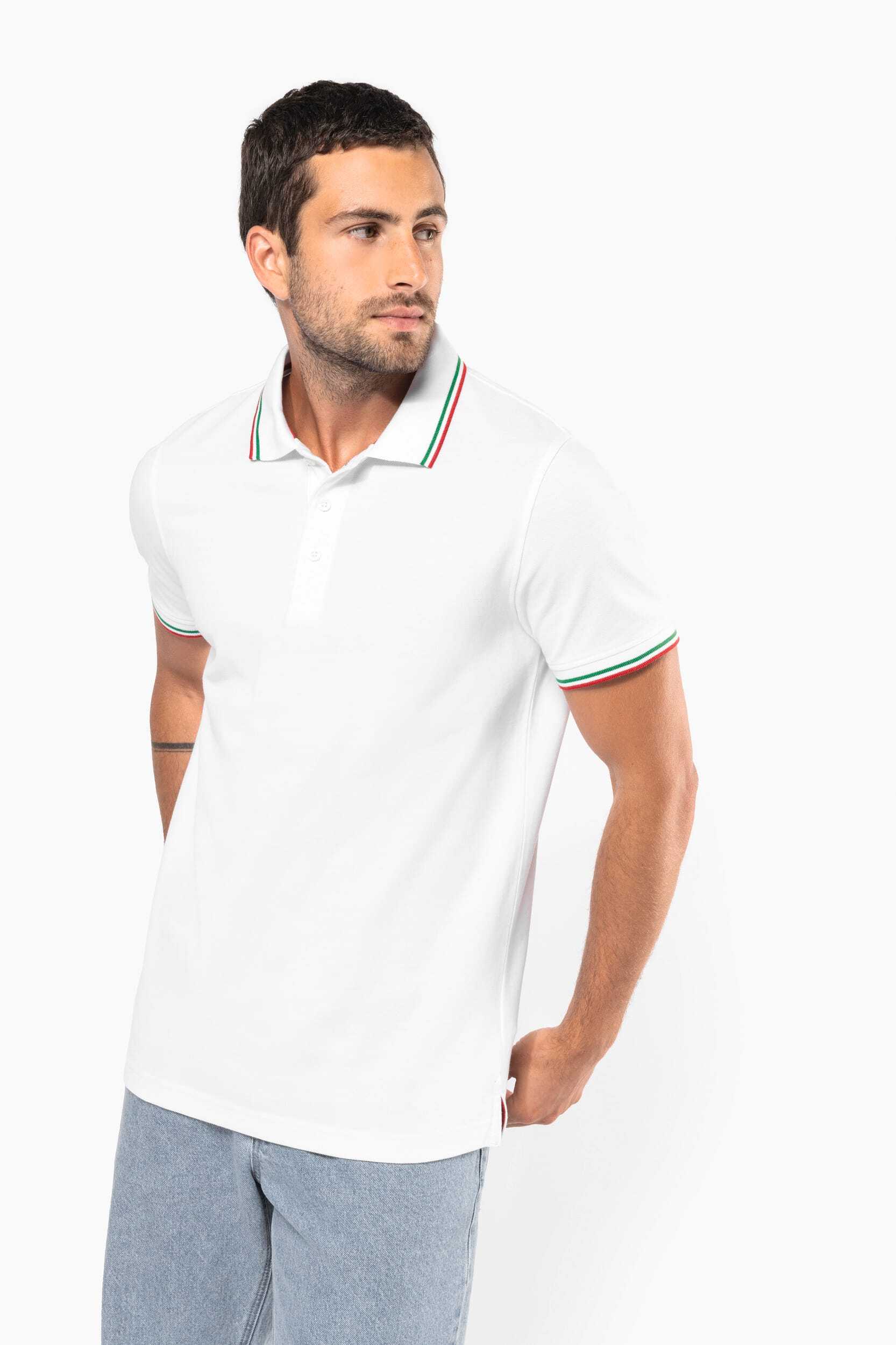 Polos personnalisable KARIBAN Polo maille piquée manches courtes homme