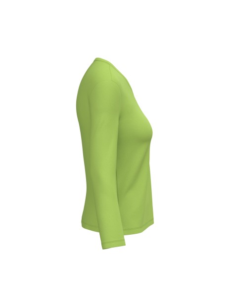KARIBAN T-shirt col V manches longues femme /api/colors/8facb4b8-f974-4489-9f35-f89e0fd34bf7 personnalisable