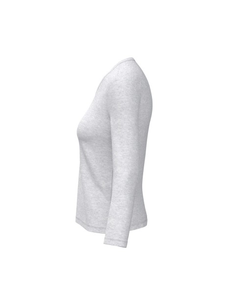 KARIBAN T-shirt col V manches longues femme /api/colors/4a891c91-7426-40ec-9f86-8674f2899954 personnalisable