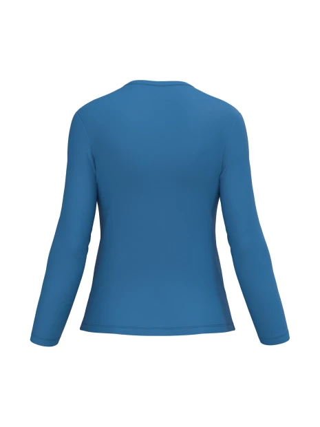 KARIBAN T-shirt col V manches longues femme /api/colors/68572561-1214-42b1-b94c-44fb780d37b4 personnalisable