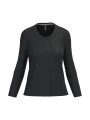KARIBAN T-shirt col V manches longues femme /api/colors/b9fdad4a-5e94-45cb-8c03-c08b349b28c3 personnalisable