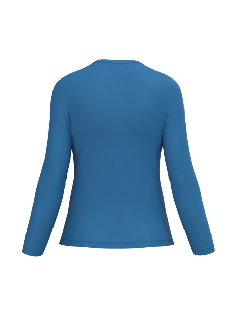 KARIBAN T-shirt col V manches longues femme /api/colors/68572561-1214-42b1-b94c-44fb780d37b4 personnalisable