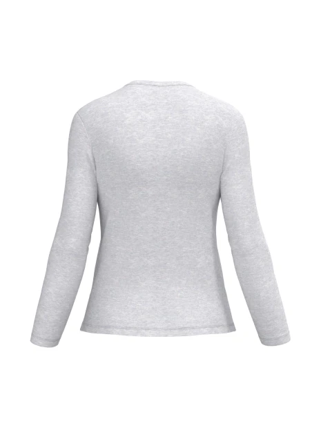 KARIBAN T-shirt col V manches longues femme /api/colors/4a891c91-7426-40ec-9f86-8674f2899954 personnalisable