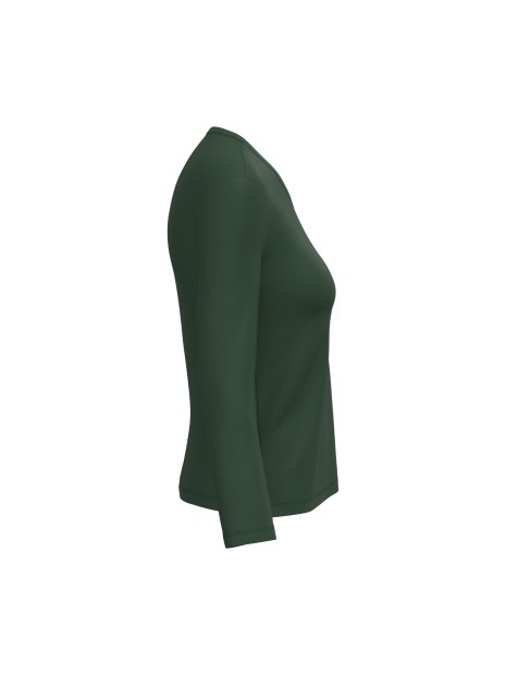 KARIBAN T-shirt col V manches longues femme /api/colors/04ff5422-733a-4283-80b4-be8cd0eba314 personnalisable