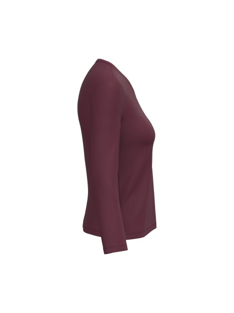 KARIBAN T-shirt col V manches longues femme /api/colors/3f4410b9-f80f-412a-9aa8-9260cc84003d personnalisable