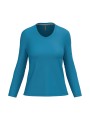 KARIBAN T-shirt col V manches longues femme /api/colors/3848809b-00f3-4a7f-8b57-fc0187a98ade personnalisable