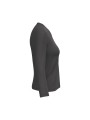 KARIBAN T-shirt col V manches longues femme /api/colors/3664e9be-231a-44a8-bacd-707b001b474c personnalisable