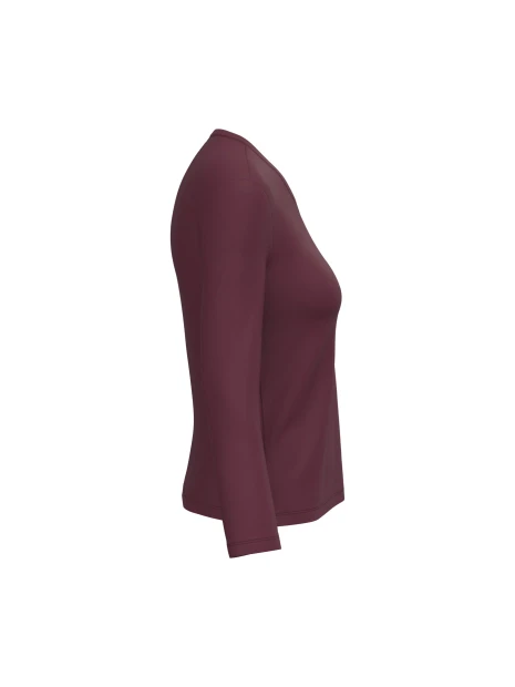 KARIBAN T-shirt col V manches longues femme /api/colors/3f4410b9-f80f-412a-9aa8-9260cc84003d personnalisable