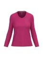 KARIBAN T-shirt col V manches longues femme /api/colors/0327c765-dd20-409c-911d-31f7a9b4c2f5 personnalisable