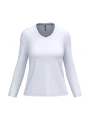 KARIBAN T-shirt col V manches longues femme /api/colors/7a92cd2d-10d2-40b4-928b-296bb7487506 personnalisable