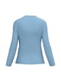 KARIBAN T-shirt col V manches longues femme /api/colors/549fa598-8d61-4fa2-82ad-90f4d2ec39ab personnalisable