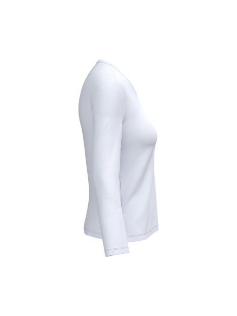 KARIBAN T-shirt col V manches longues femme /api/colors/7a92cd2d-10d2-40b4-928b-296bb7487506 personnalisable