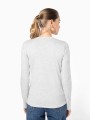 T-Shirts à personnaliser KARIBAN T-shirt col V manches longues femme 