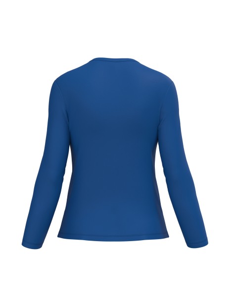 KARIBAN T-shirt col V manches longues femme /api/colors/cdd6ba31-692e-4c2e-b1b4-a3a4a50cf176 personnalisable