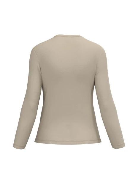KARIBAN T-shirt col V manches longues femme /api/colors/1d539d1a-76f0-4132-93c4-8034fe18b1e9 personnalisable