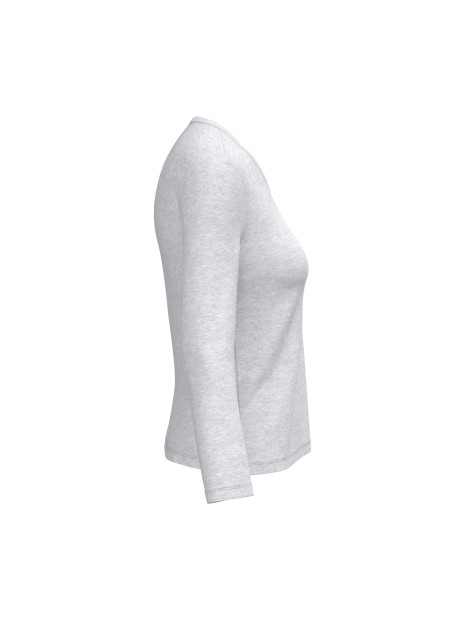 KARIBAN T-shirt col V manches longues femme /api/colors/4a891c91-7426-40ec-9f86-8674f2899954 personnalisable