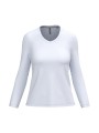 KARIBAN T-shirt col V manches longues femme /api/colors/7a92cd2d-10d2-40b4-928b-296bb7487506 personnalisable
