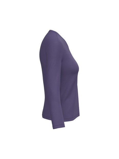 KARIBAN T-shirt col V manches longues femme /api/colors/f28ecd26-255e-4b18-a29c-08c2af1111d3 personnalisable