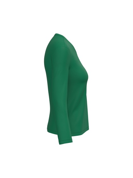 KARIBAN T-shirt col V manches longues femme /api/colors/8e228bbe-4407-4cbc-b57b-e0b7f7e9d211 personnalisable