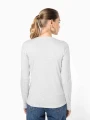 T-Shirts à personnaliser KARIBAN T-shirt col V manches longues femme 