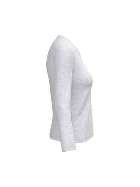KARIBAN T-shirt col V manches longues femme /api/colors/4a891c91-7426-40ec-9f86-8674f2899954 personnalisable
