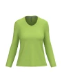 KARIBAN T-shirt col V manches longues femme /api/colors/8facb4b8-f974-4489-9f35-f89e0fd34bf7 personnalisable