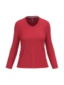 KARIBAN T-shirt col V manches longues femme /api/colors/c953313a-9c9d-493b-934e-ddcf8fada2ae personnalisable
