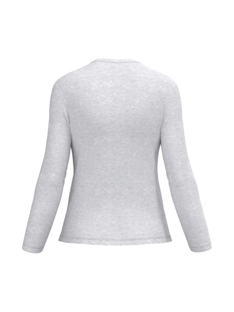 KARIBAN T-shirt col V manches longues femme /api/colors/4a891c91-7426-40ec-9f86-8674f2899954 personnalisable