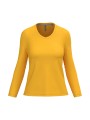 KARIBAN T-shirt col V manches longues femme /api/colors/ea0c172c-722e-46fc-acb7-2617a4097874 personnalisable