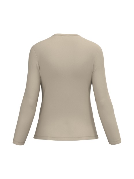 KARIBAN T-shirt col V manches longues femme /api/colors/1d539d1a-76f0-4132-93c4-8034fe18b1e9 personnalisable