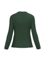 KARIBAN T-shirt col V manches longues femme /api/colors/04ff5422-733a-4283-80b4-be8cd0eba314 personnalisable