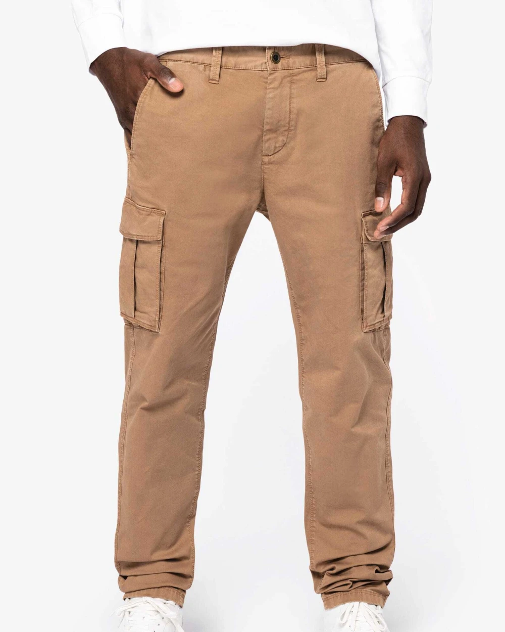 NATIVE SPIRIT Umweltfreundliche ausgewaschene Cargohose für Herren Hosen personalisierbar