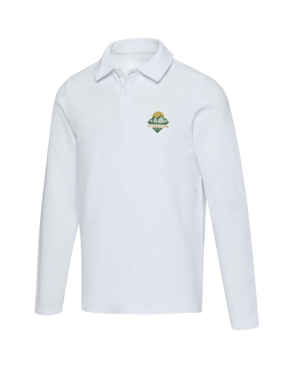 Polo's ELEVATE Apollo 245 g/m² uniseks poloshirt met lange mouwen voor bedrukking &amp; borduring