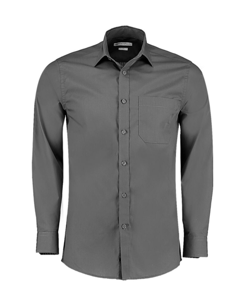 Hemden KUSTOM KIT Tailored Fit Poplin Shirt voor bedrukking &amp; borduring
