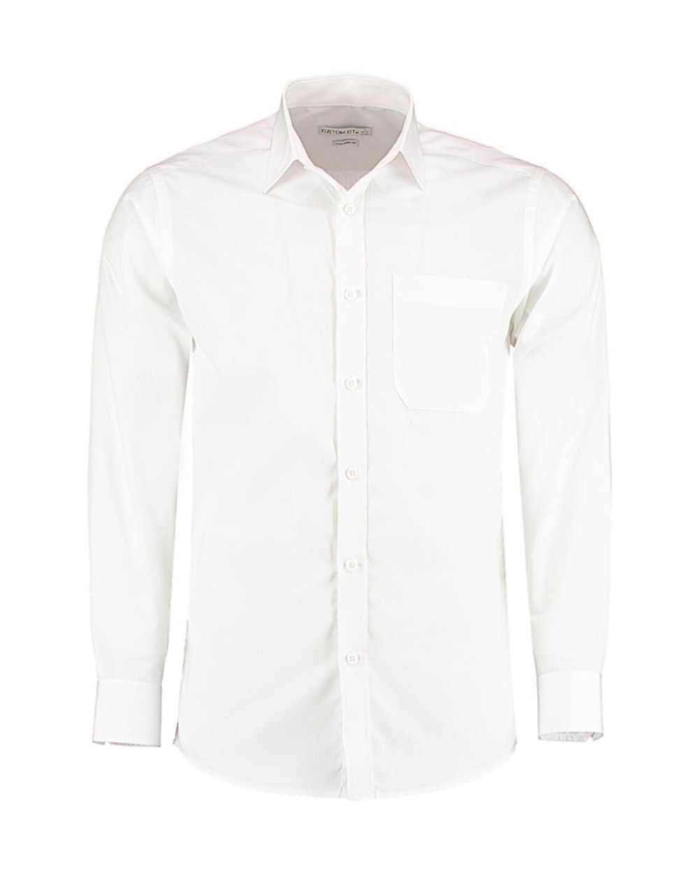 Hemden KUSTOM KIT Tailored Fit Poplin Shirt voor bedrukking &amp; borduring