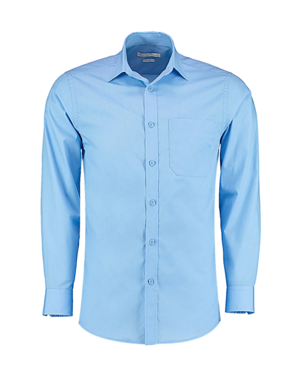 Hemden KUSTOM KIT Tailored Fit Poplin Shirt voor bedrukking &amp; borduring