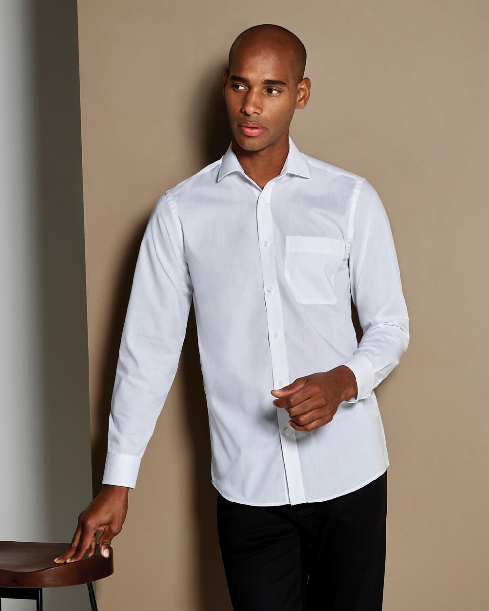 KUSTOM KIT Tailored Fit Poplin Shirt Hemden personalisierbar