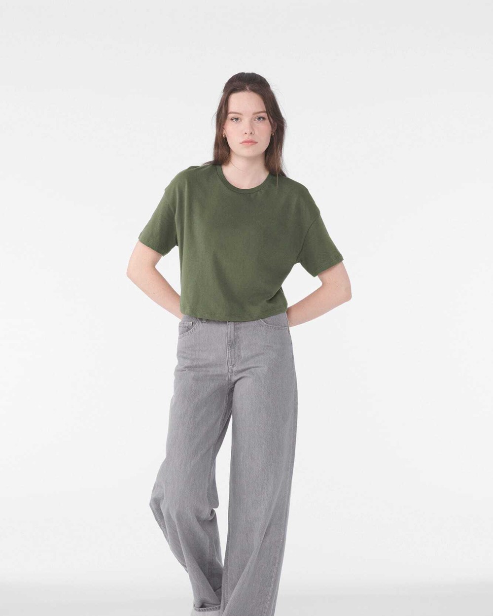 BELLA-CANVAS Damen-Crop-Shirt T-Shirts personalisierbar