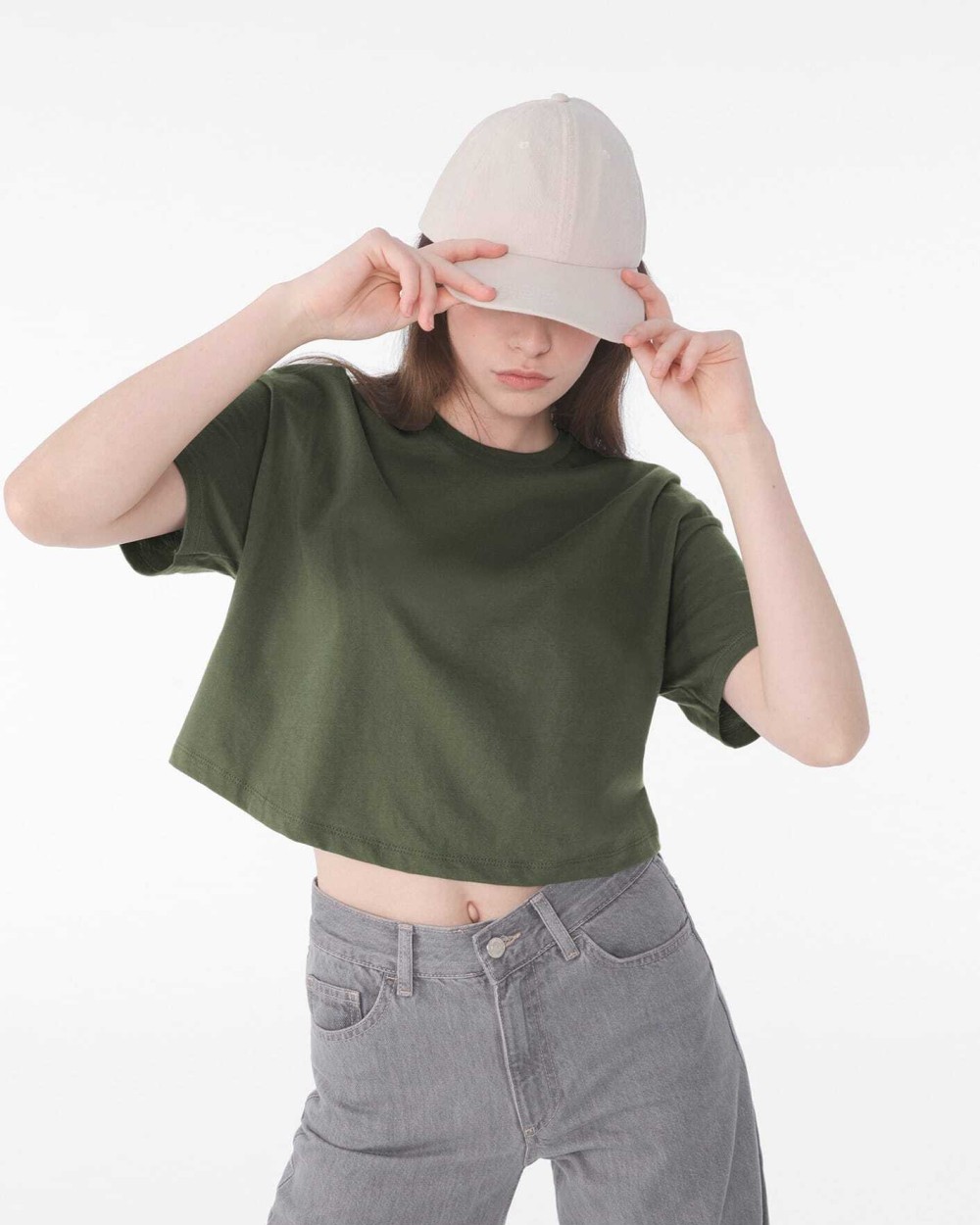 T-shirts BELLA-CANVAS Cropped dames-T-shirt voor bedrukking &amp; borduring