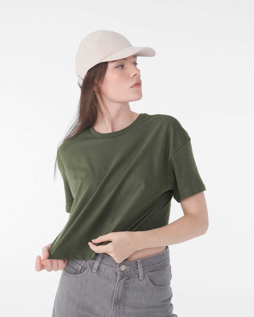 BELLA-CANVAS Damen-Crop-Shirt T-Shirts personalisierbar